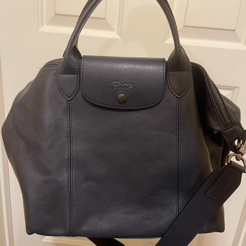Longchamp Blue Leather Bag Brand New, Authentic